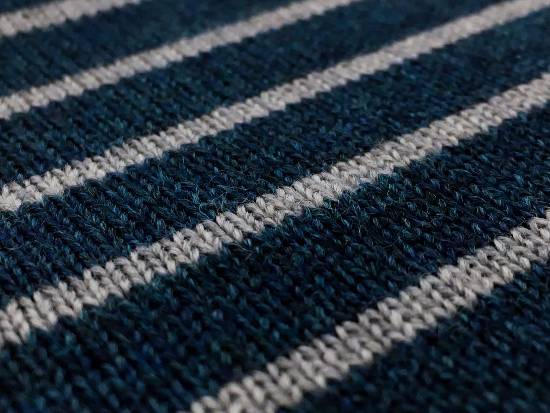Virgin Wool Knit Stripe