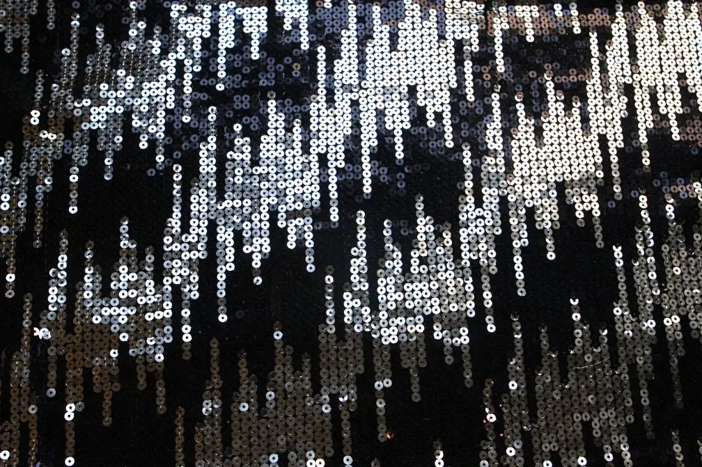 Sequins on Stretch Tulle0