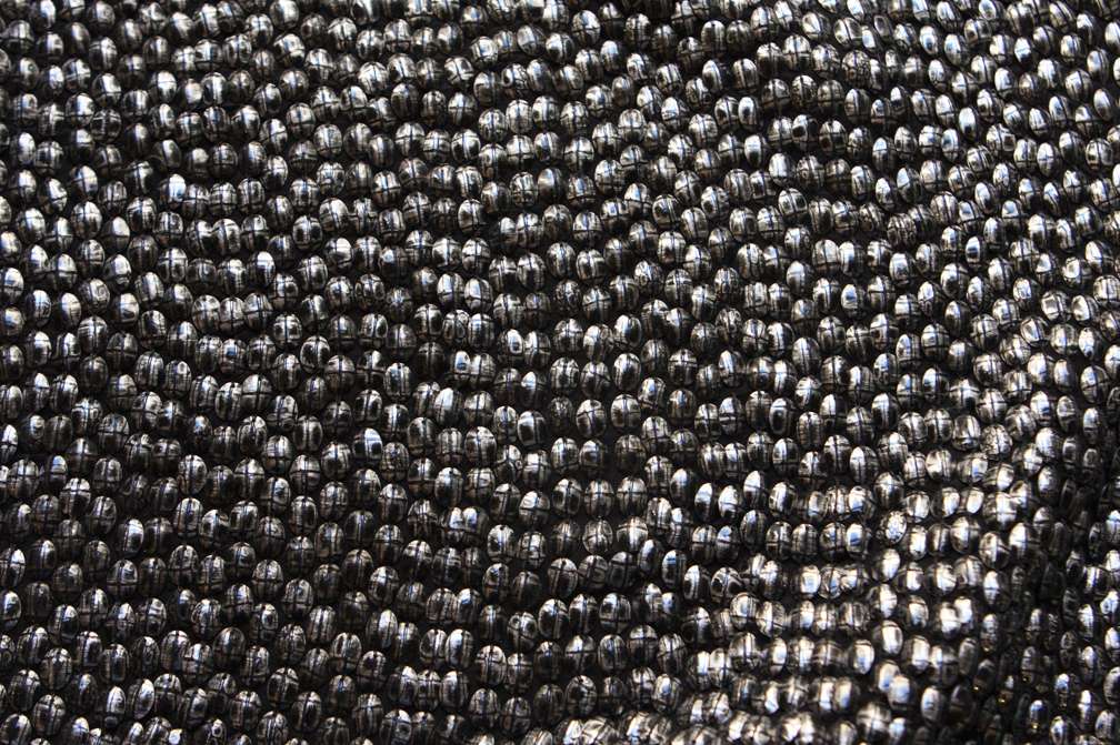 Sequins on Silk Chiffon0