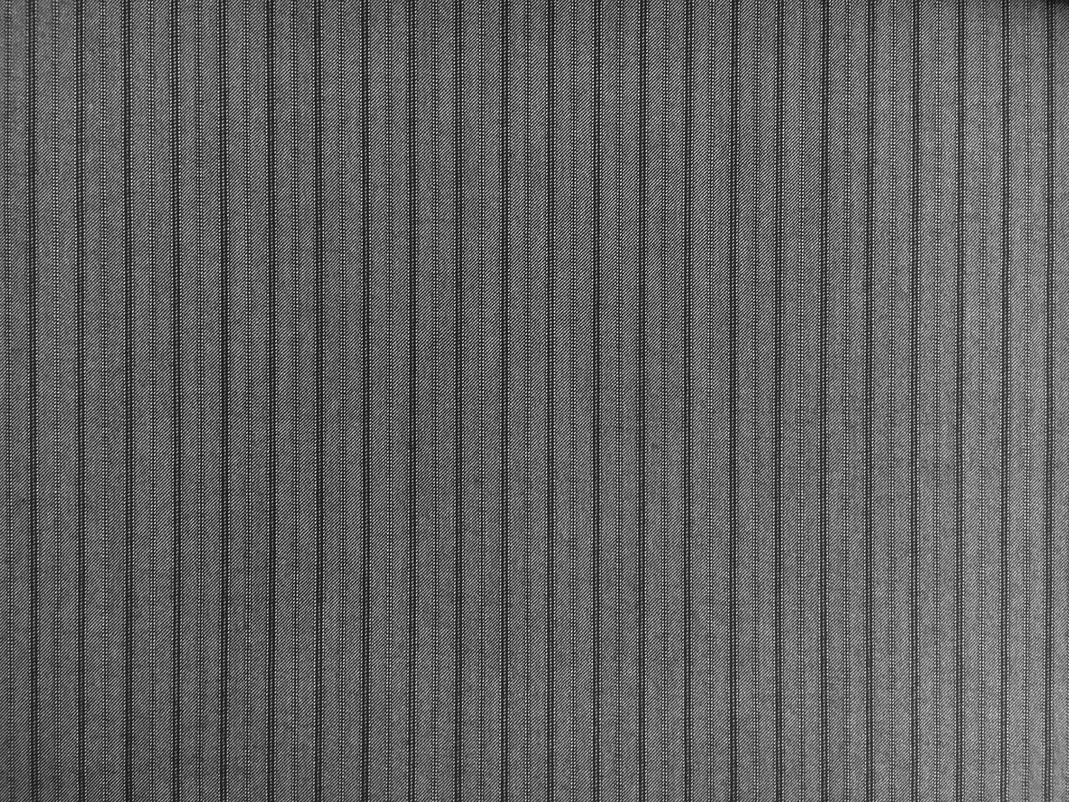 Italian Virgin Wool Tasmania Super 100s Morning Stripe in Grey0