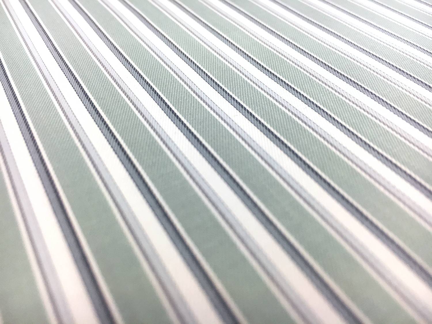 Italian Cotton Shadow Stripe in Sage2