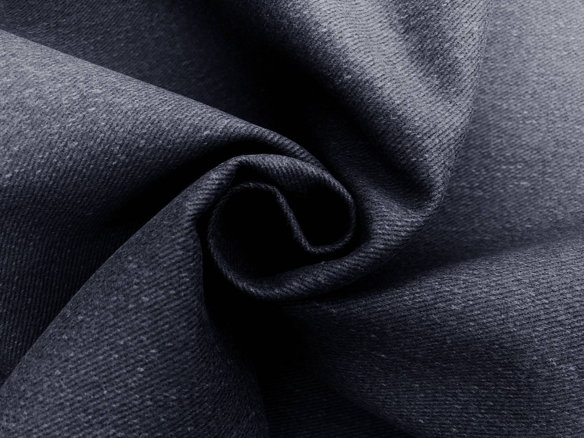12oz Brushed Cotton Denim in Navy1