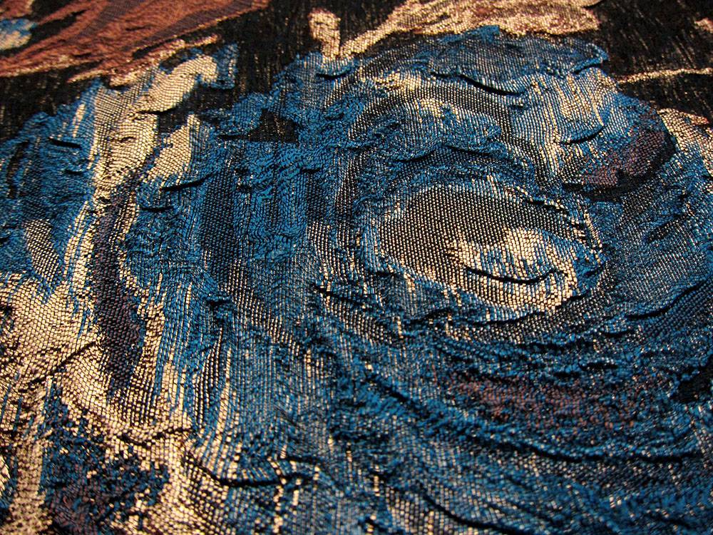 Silk Blend Metallic Floral Cloqué 1