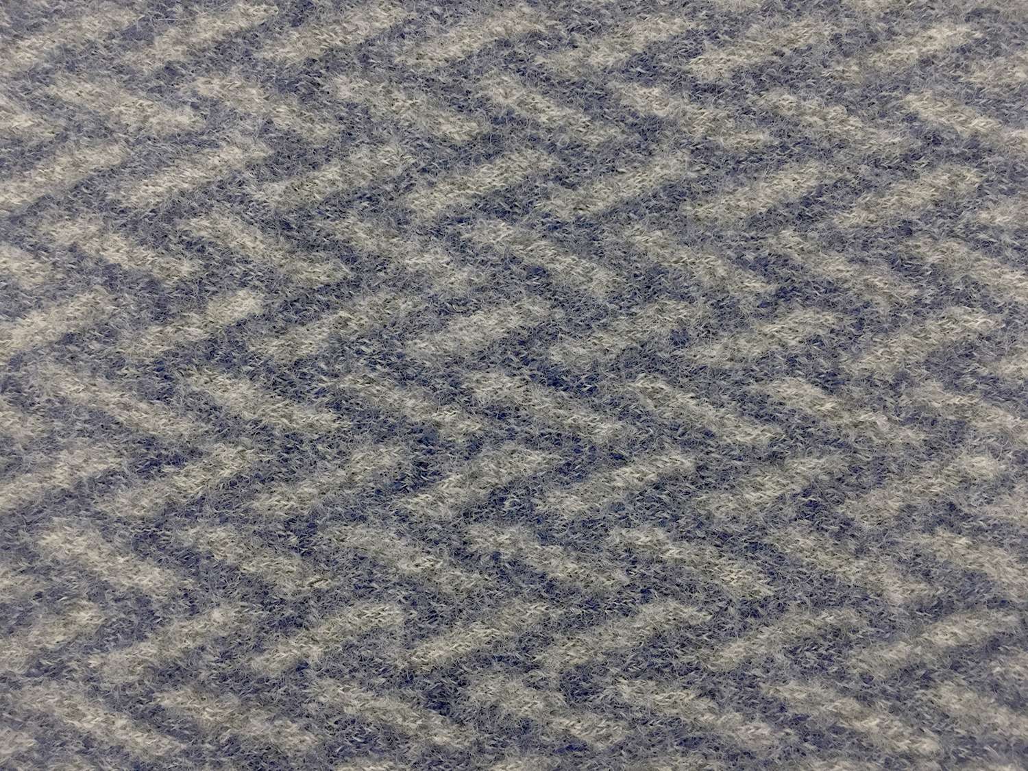 Virgin Wool Knit Herringbone
