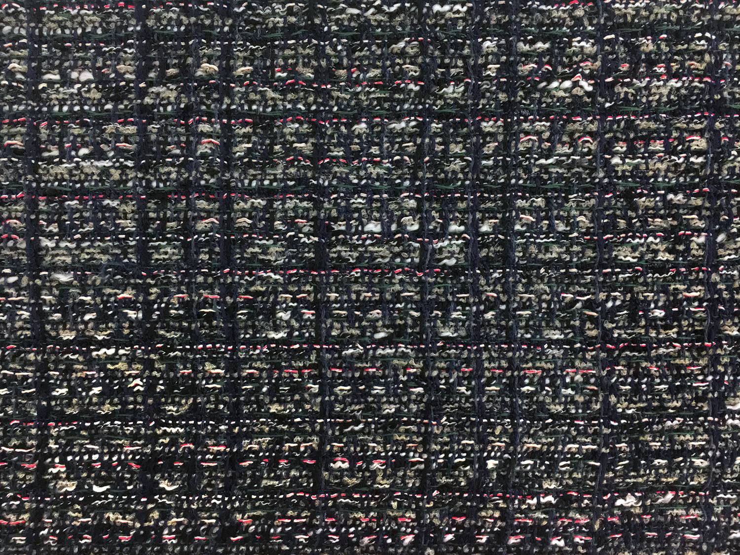 Lesage Cotton Blend Tweed in Navy and Multi0