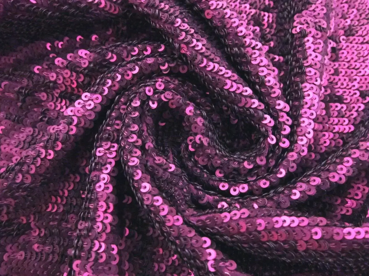 Sequins on Silk Chiffon1