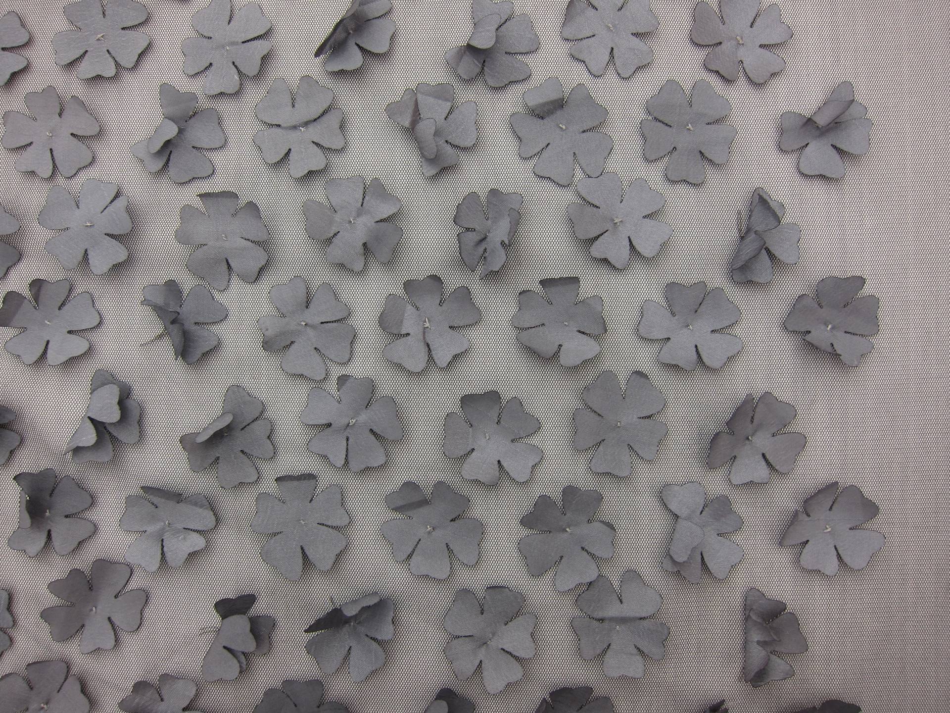 Flowers Appliqué on Tulle0