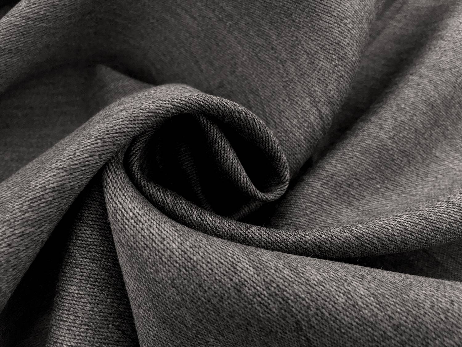 Italian Wool Twill Suiting in Heather Grey1