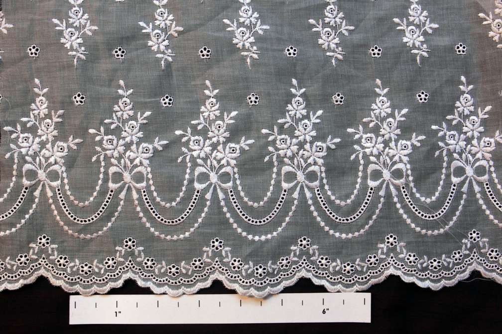 Cotton Embroidered Organdy0