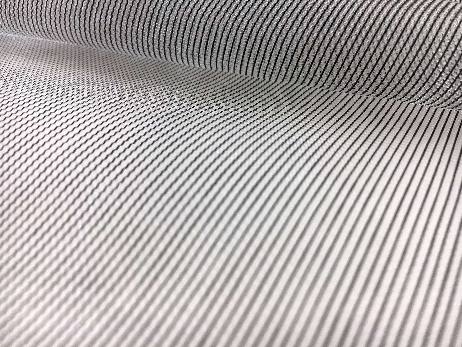 Italian Nylon Blend Mesh in Black Transparent0