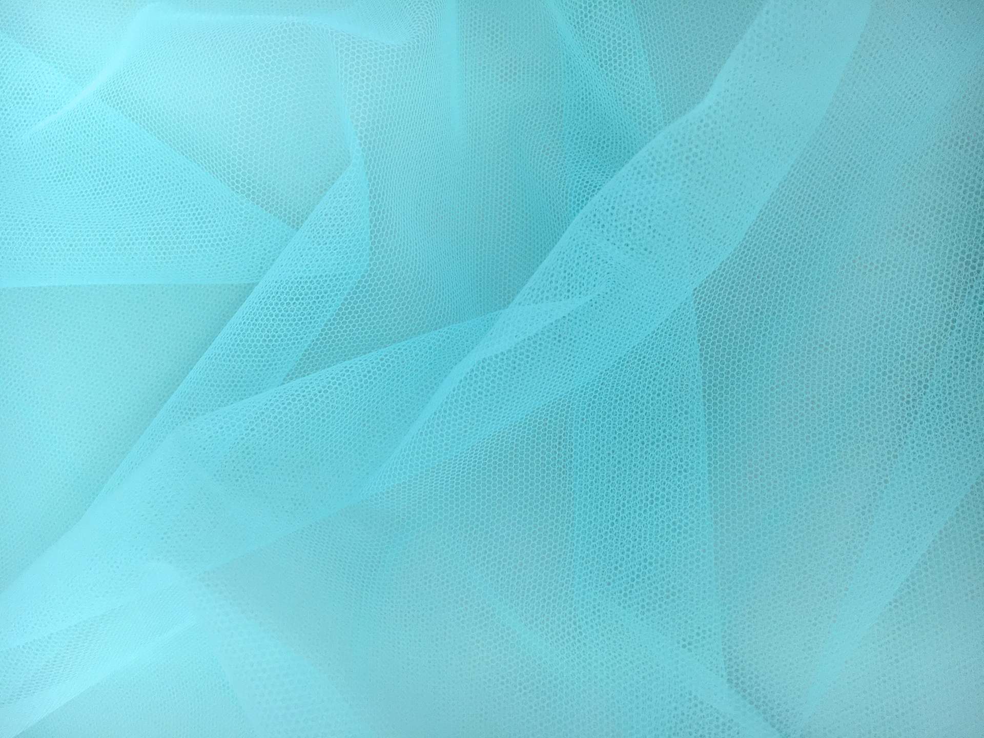 Italian Nylon Tulle in Tiffany Blue0