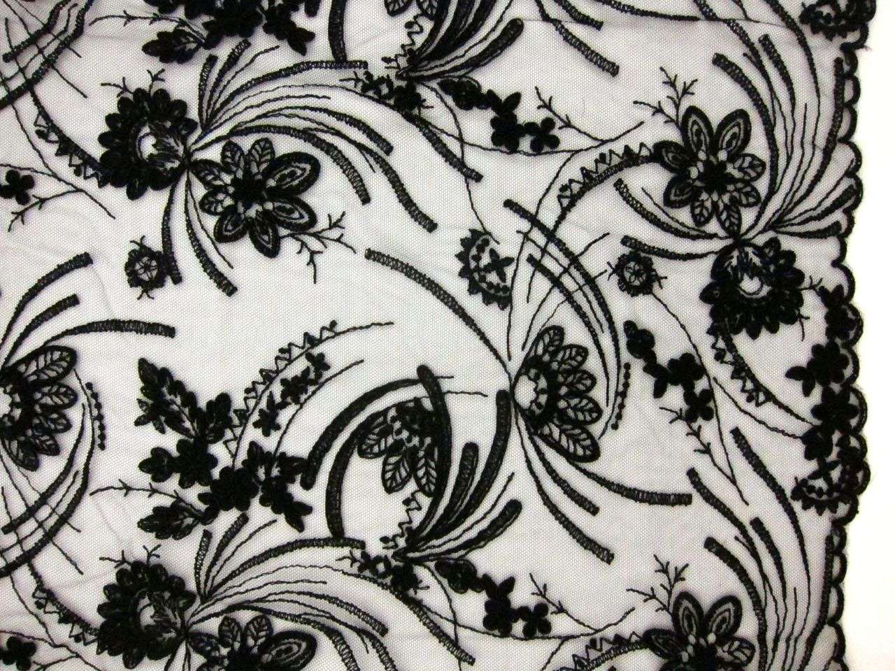Embroidered Tulle0