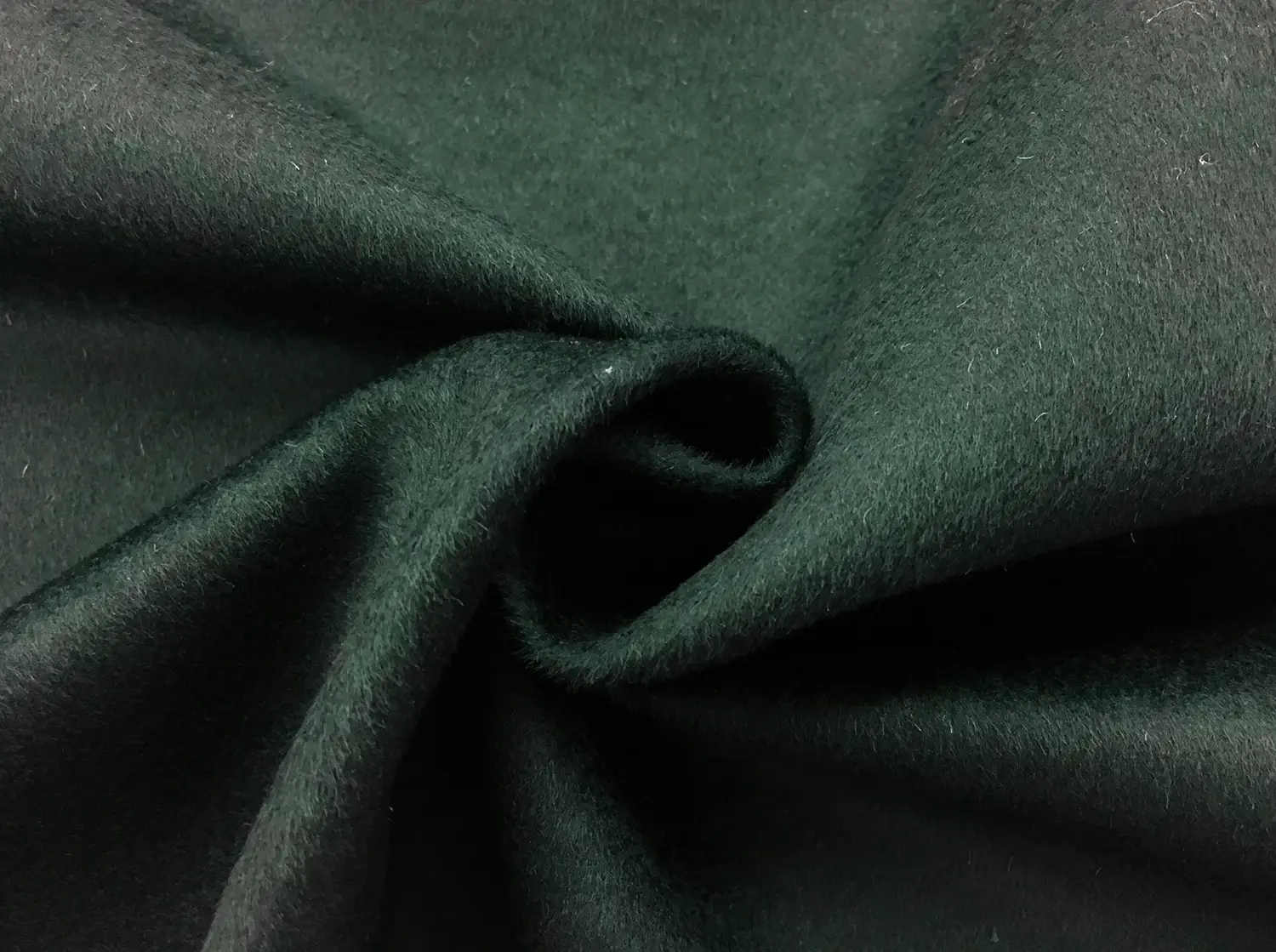 Virgin Wool Coating in Forest1