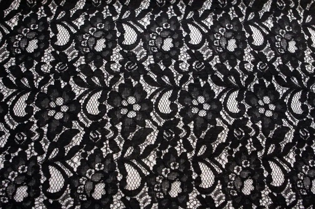Fused Lace on Boiled Wool Blend0