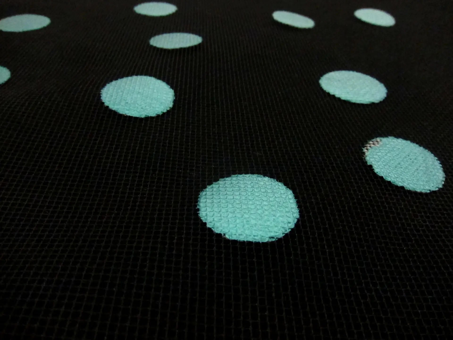 Painted Polka Dots on Tulle 2