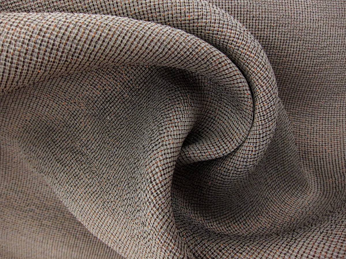 Silk Blend Metallic Marquisette0