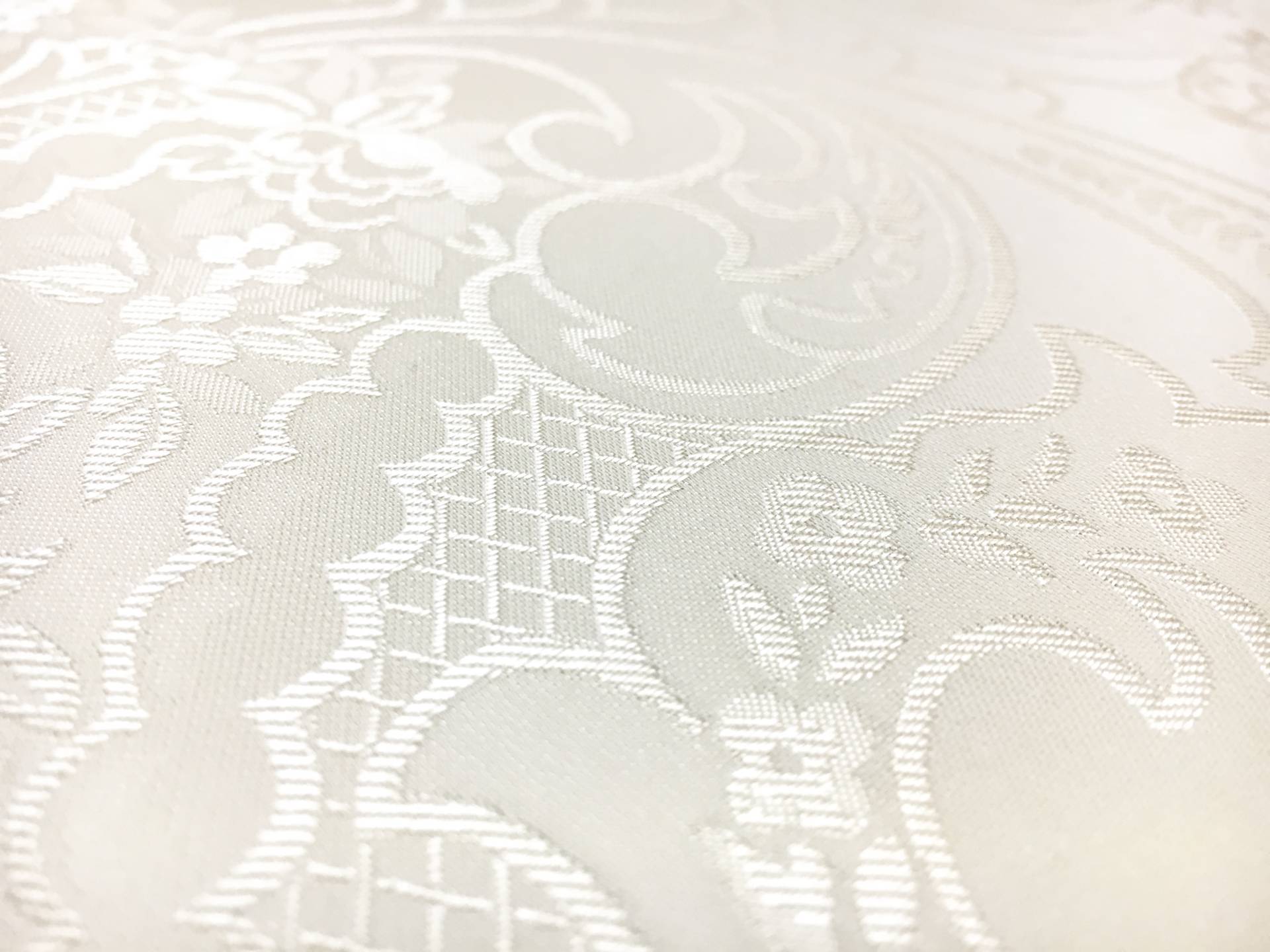 Eggshell Silk Brocade with Deconstructed Paisleys and Florals2