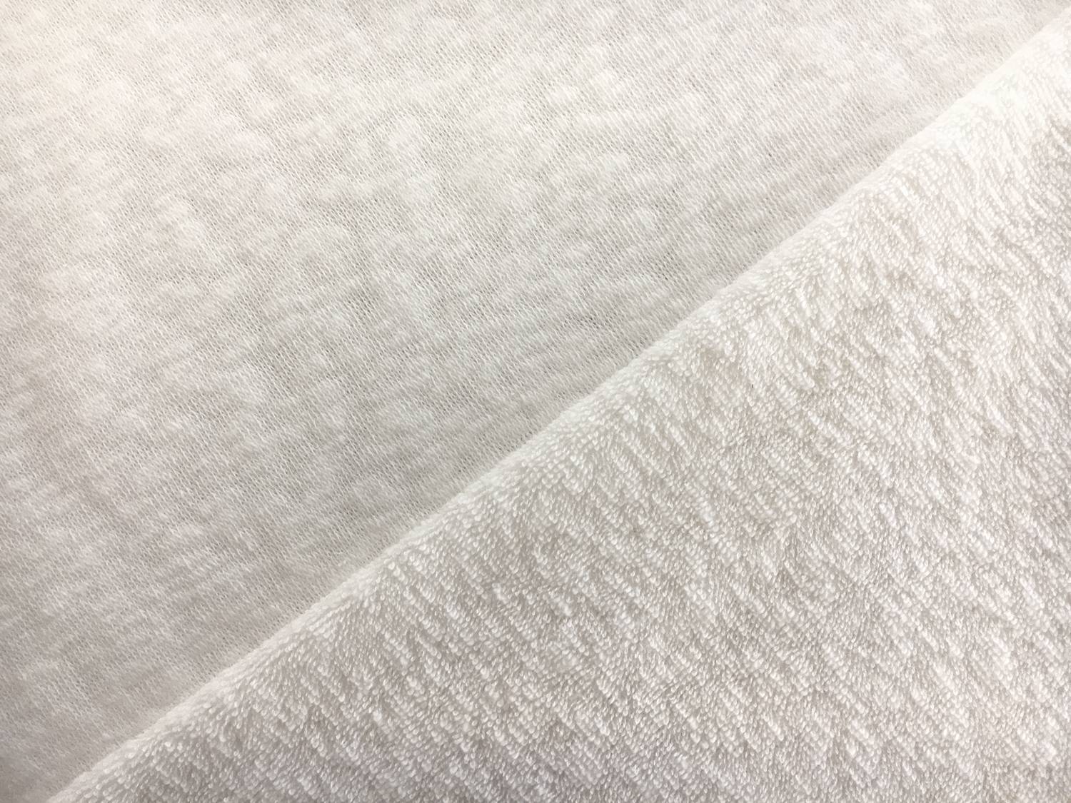 Japanese Cotton Blend Terry Knit in White0