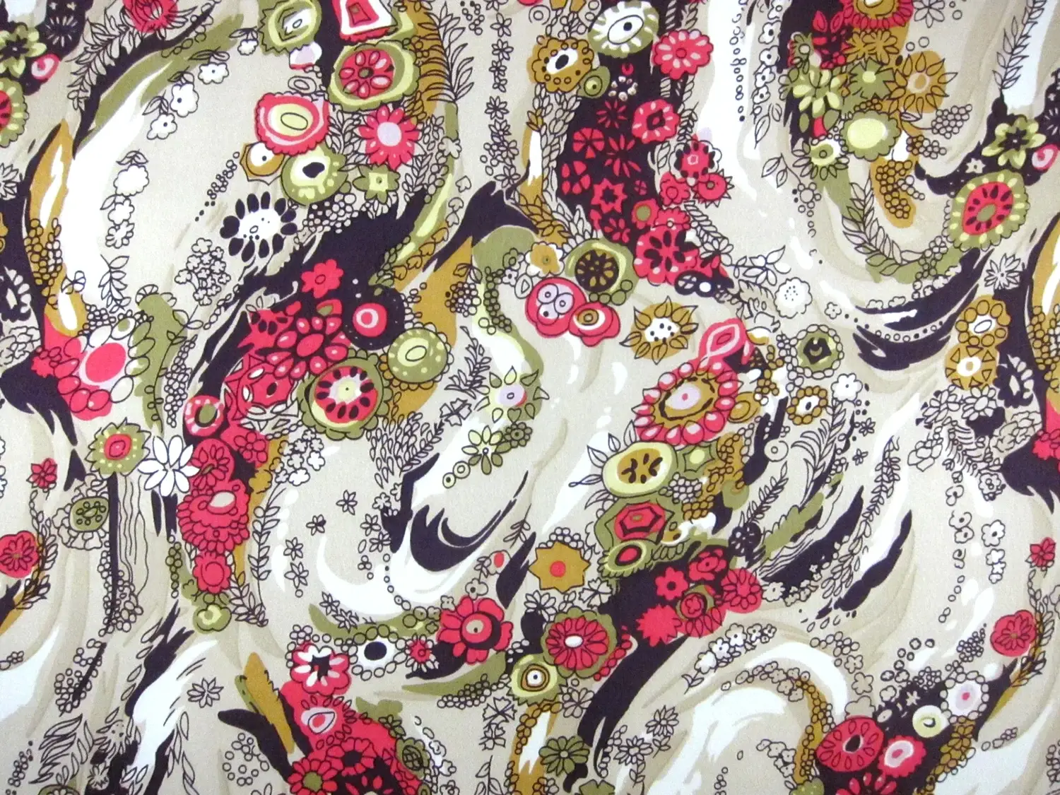 Printed Silk Charmeuse 0