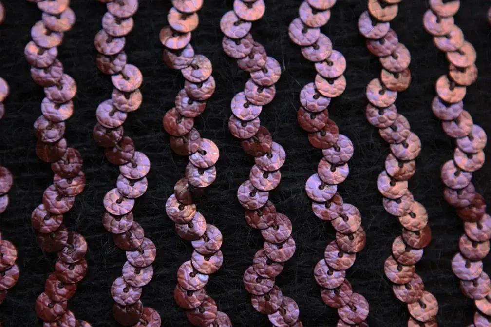 Sequins on Wool 2