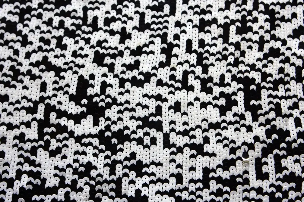 Sequins on Silk Chiffon1