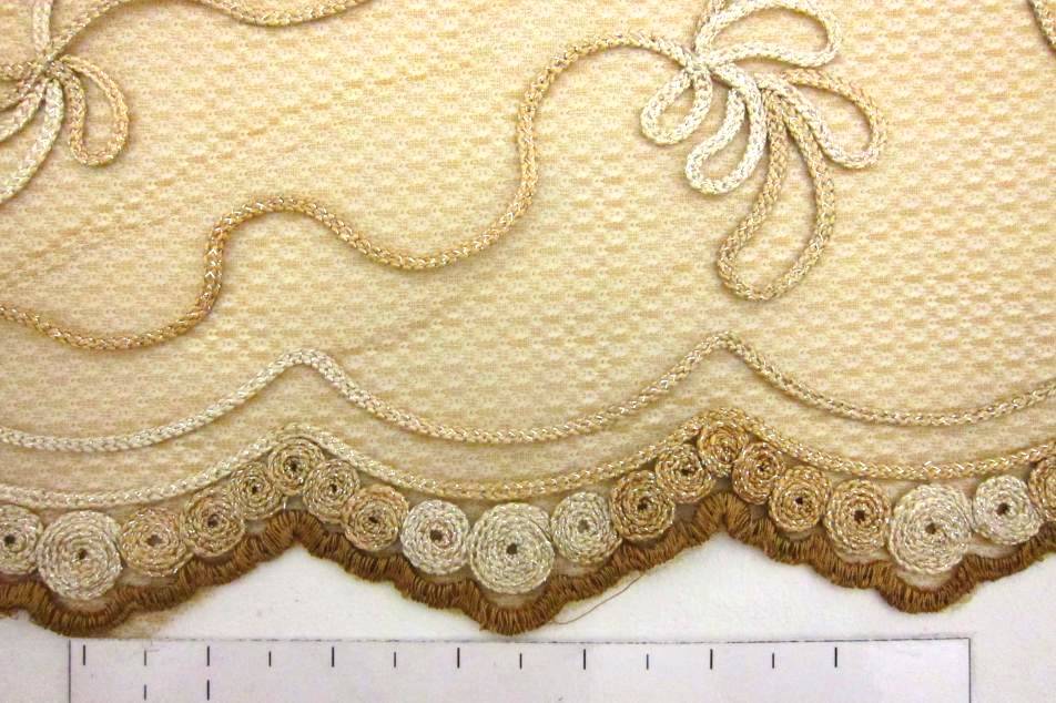 Metallic Ribbon Embroidered Souffle1