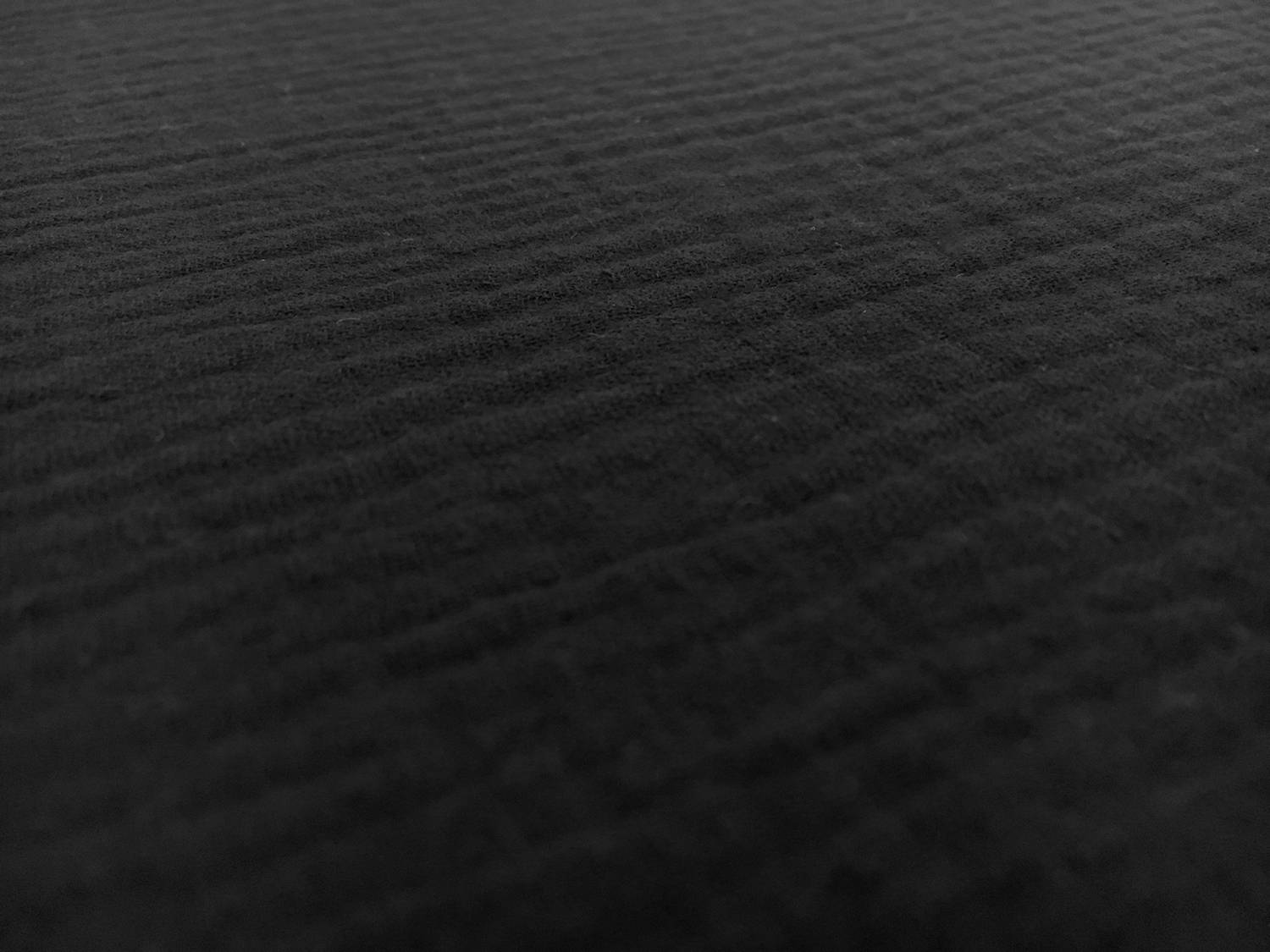 Cotton Crinkle Double Gauze in Black0