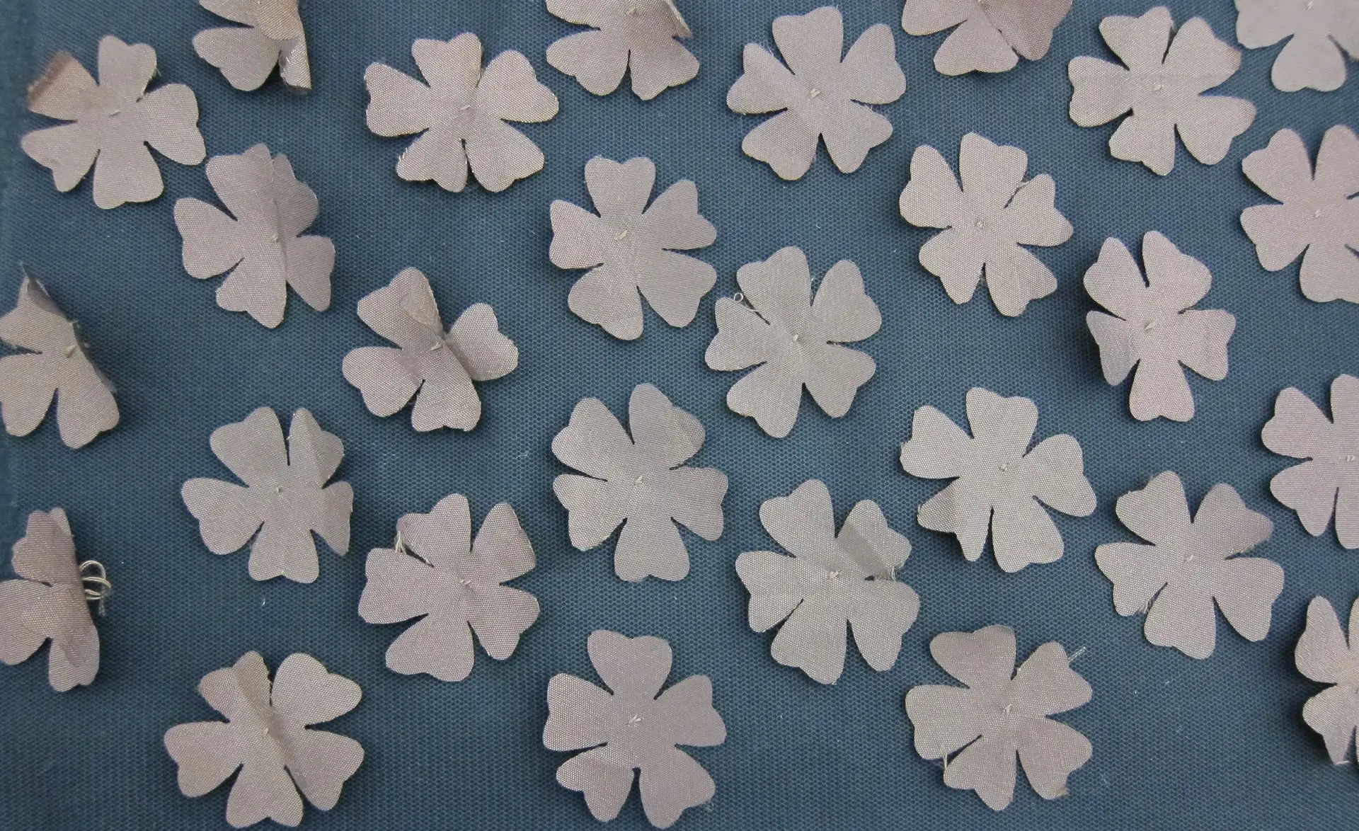 Flowers Appliqué on Tulle 0