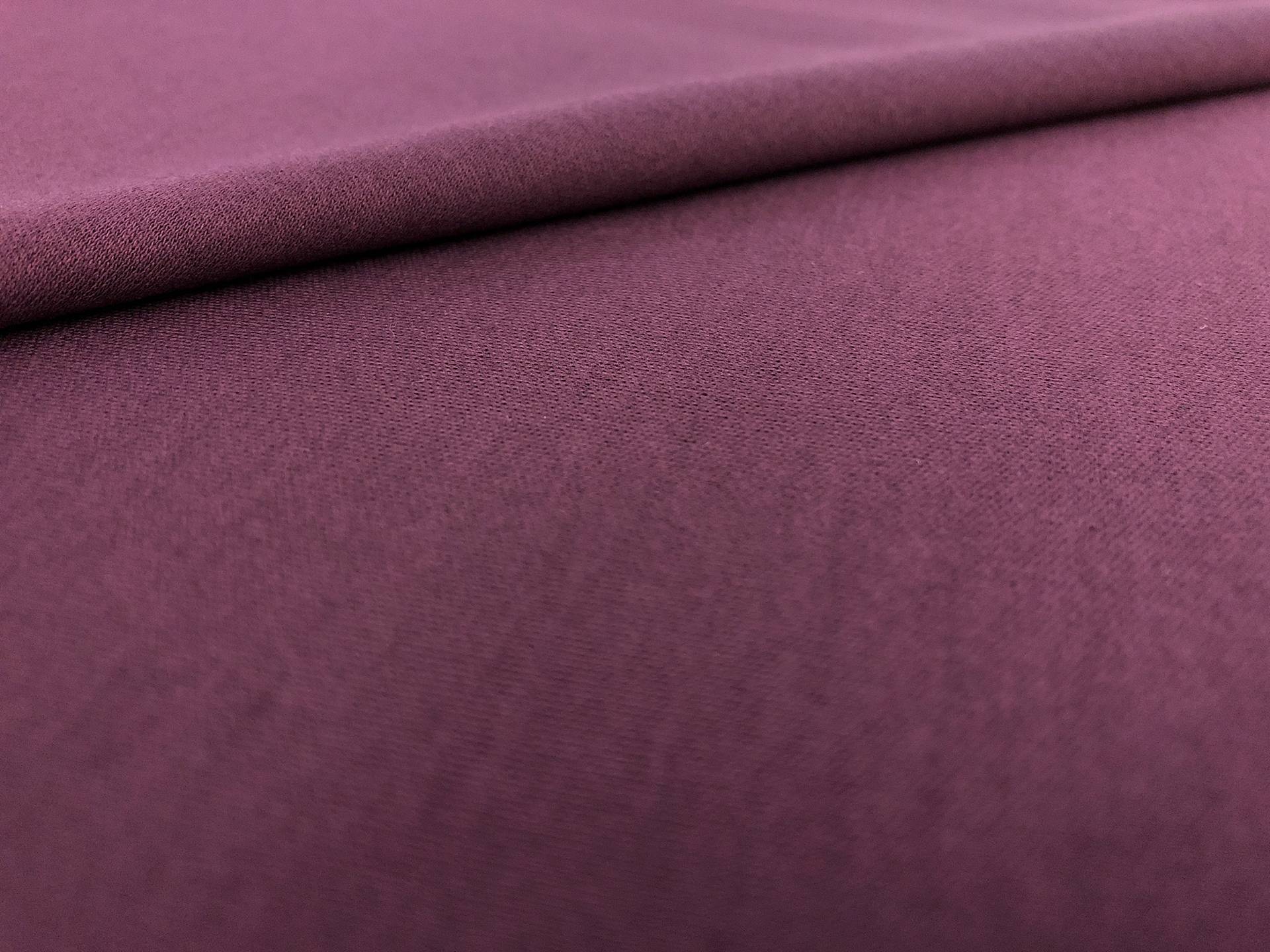 Extrafine Cotton Interlock Knit in Aubergine0