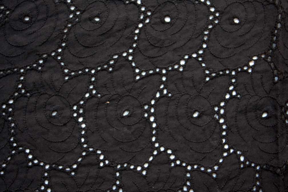 Cotton Eyelet in Black2