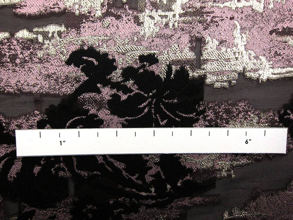 Silk Blend Metallic Fil Coupé Organza2