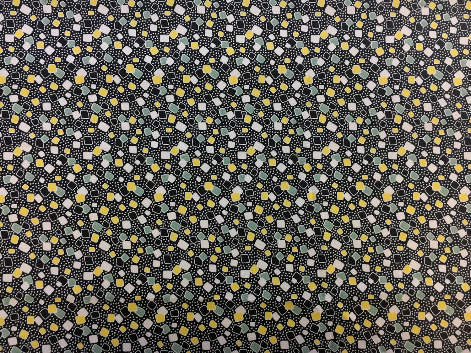 Cotton Broadcloth Squares and Dots Print0