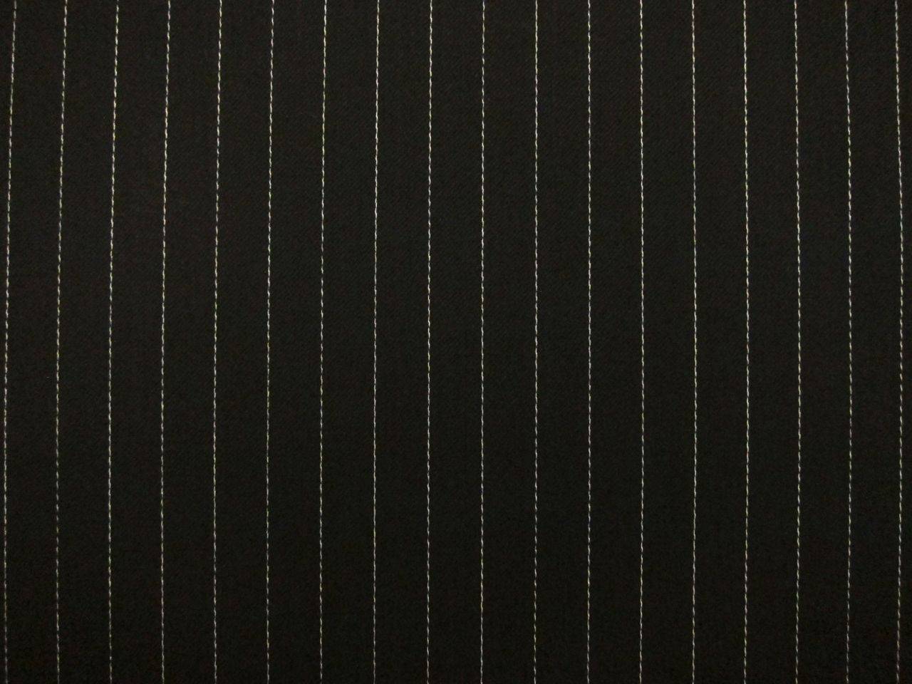 Wool Blend Satin Faille Pinstripe0