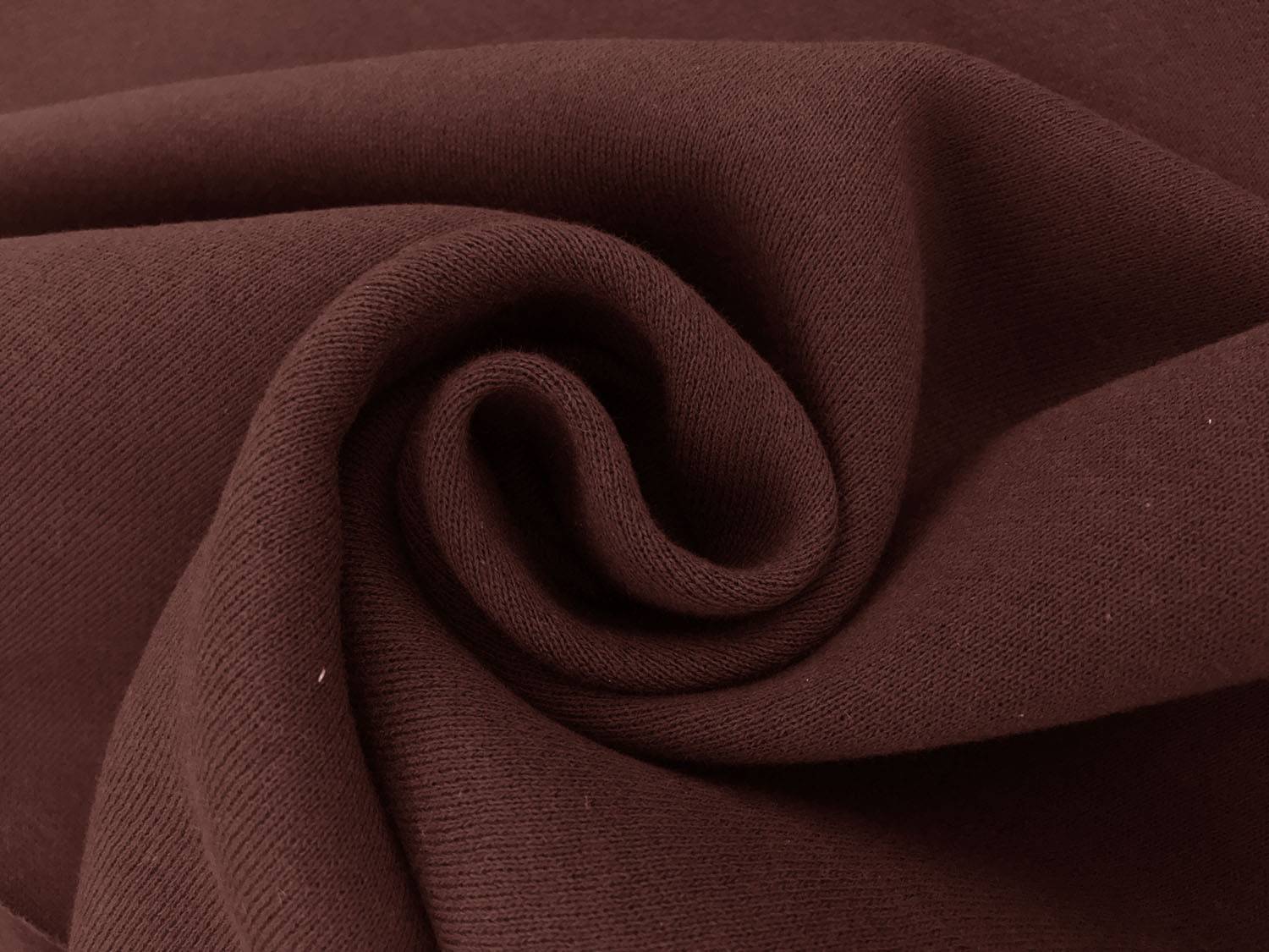 Japanese Cotton Sweatshirt Fleece in Burgundy1