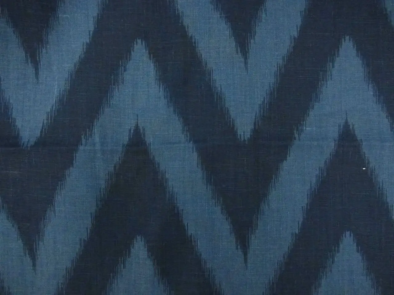 Linen Upholstery Zig Zag Ikat Print0