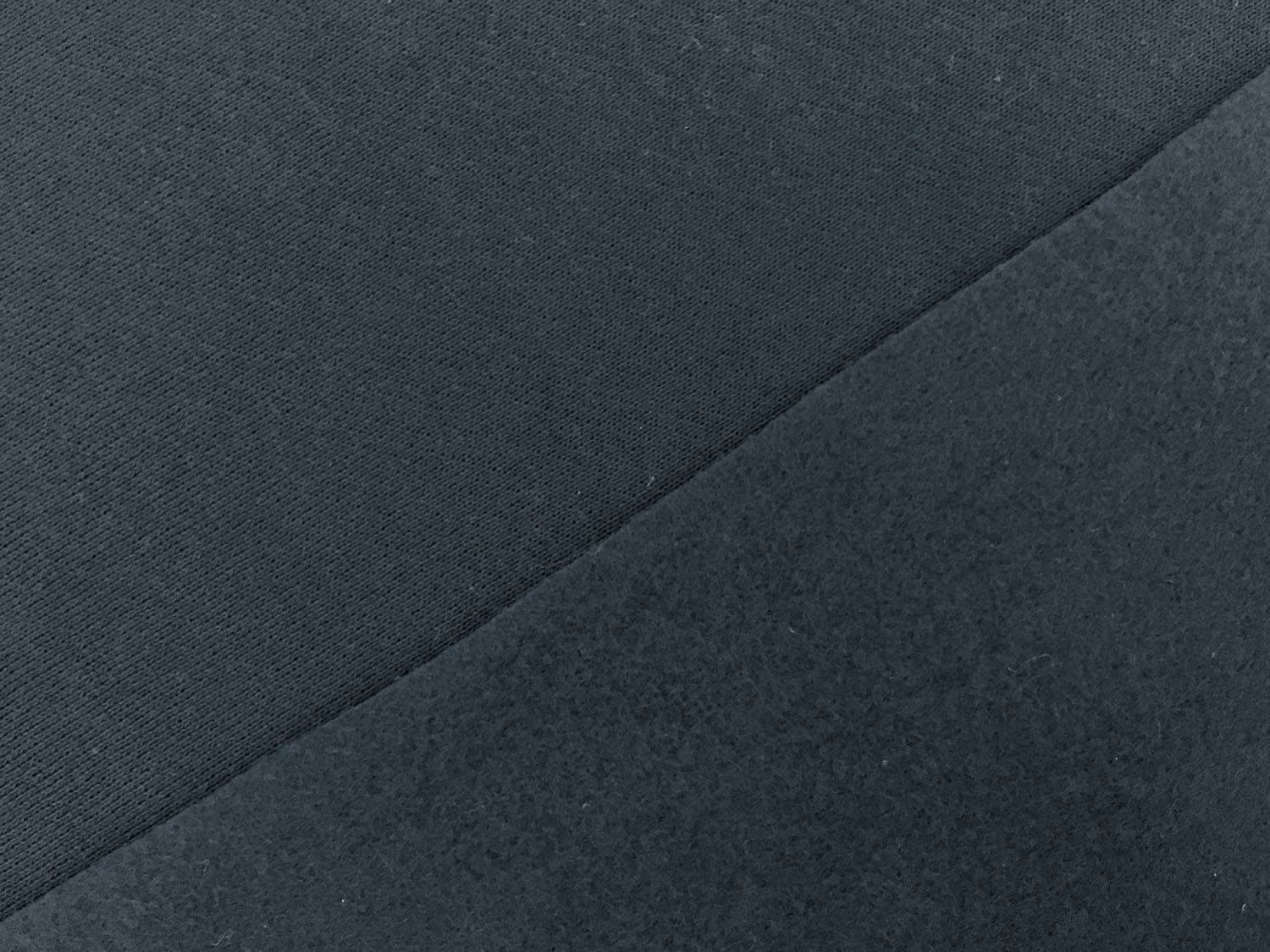 Japanese Cotton Sweatshirt Fleece in Prussian Blue0