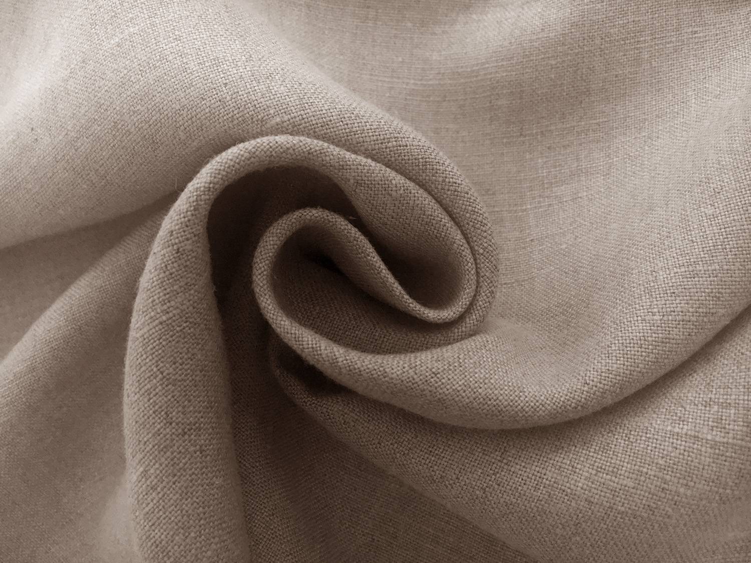 Belgian Mid Weight Linen in Flax1
