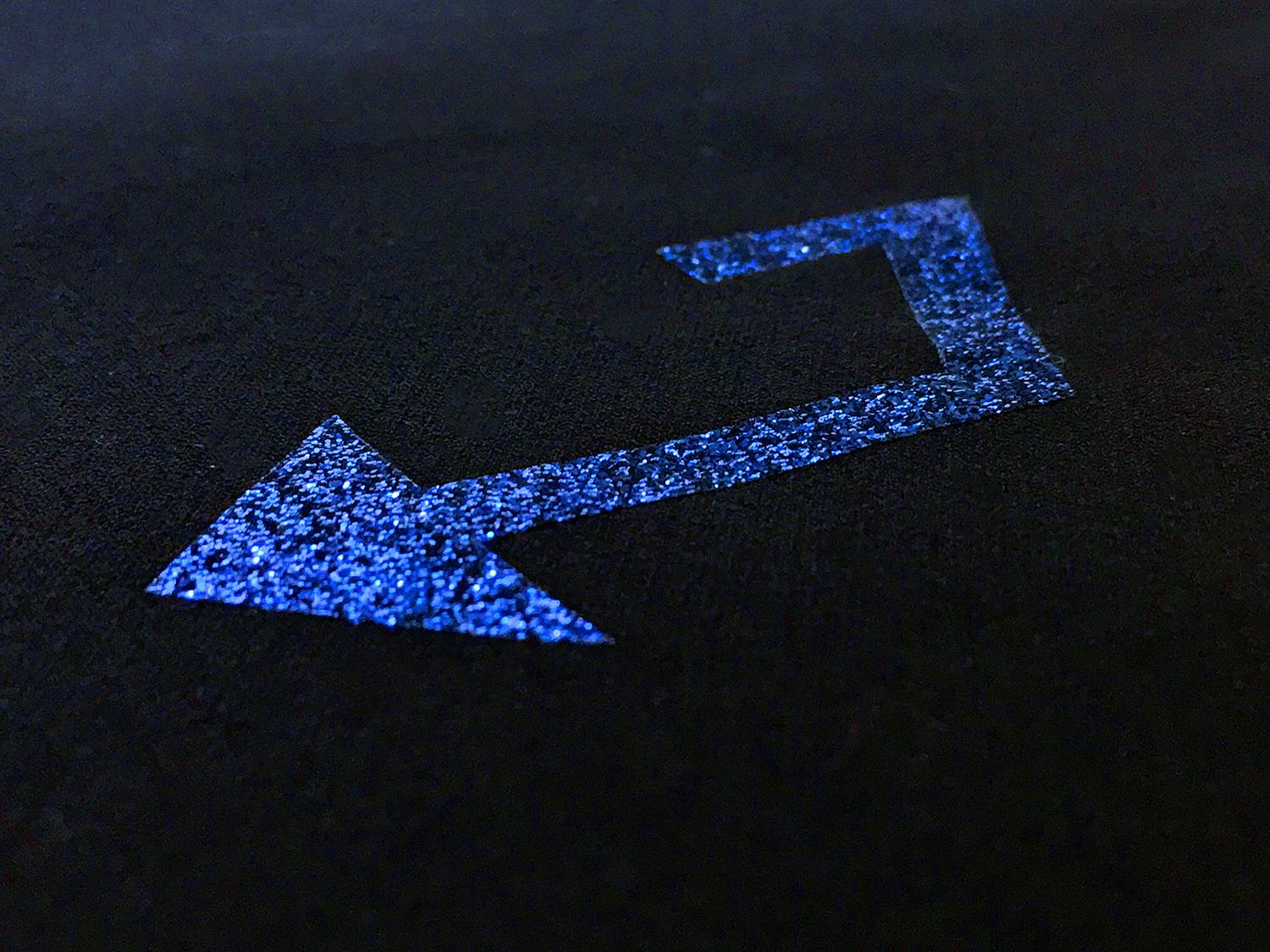 Heat Transfer Polyester Glitter Adhesive in Royal3