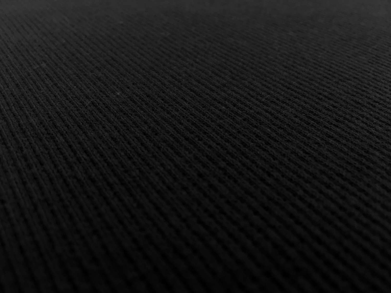 Japanese Cotton Rib Knit in Black0