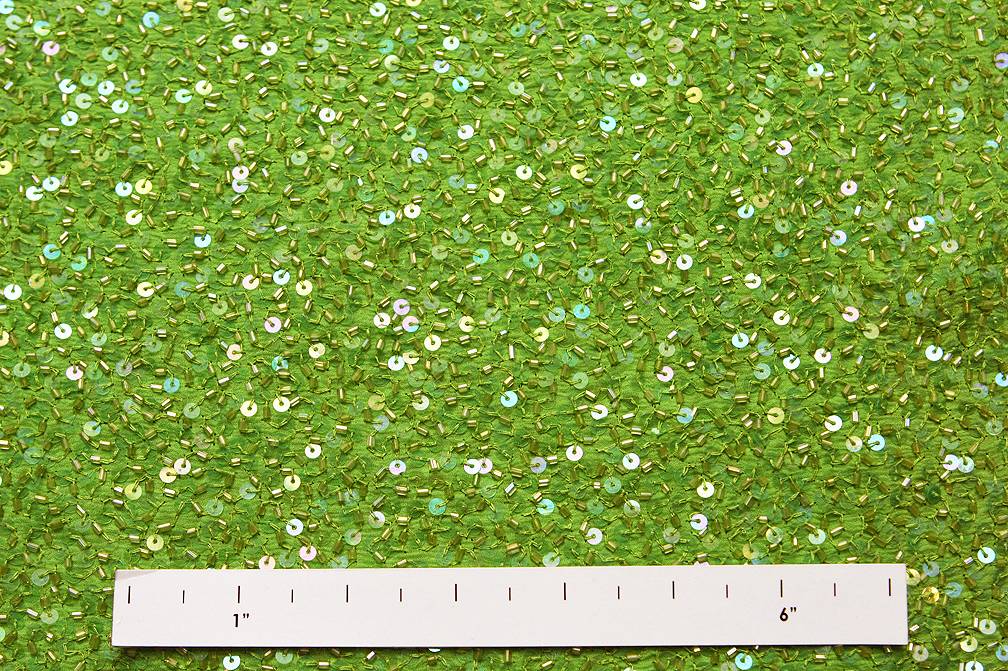 Sequins on Silk Chiffon1