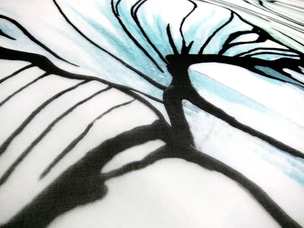 Printed Silk Organza1
