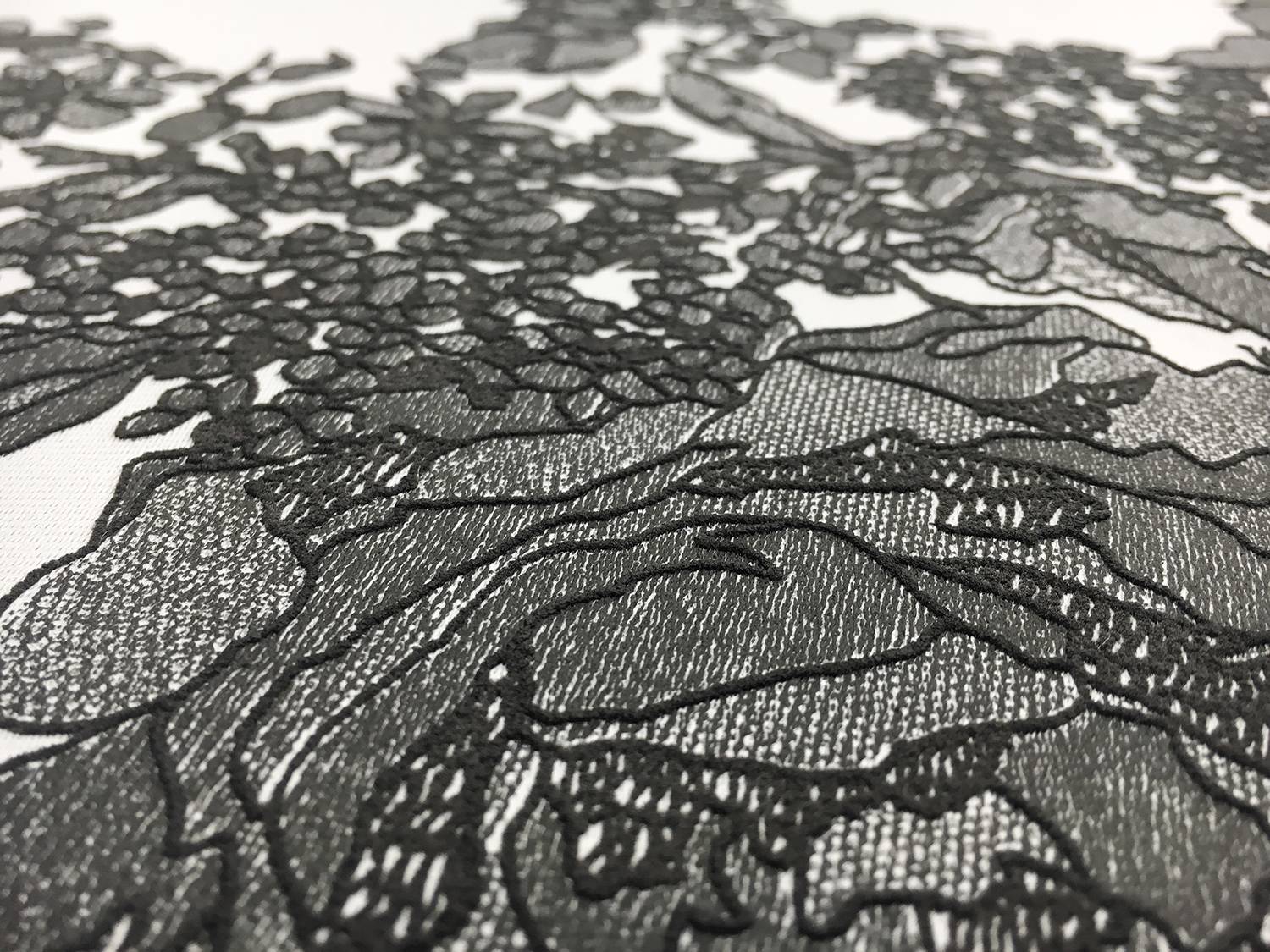 Polyester Silk Blend Double Face Appliqued Zibelline3