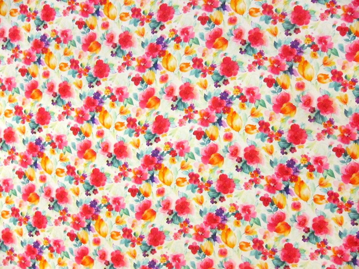 Printed Double Face Silk Satin0
