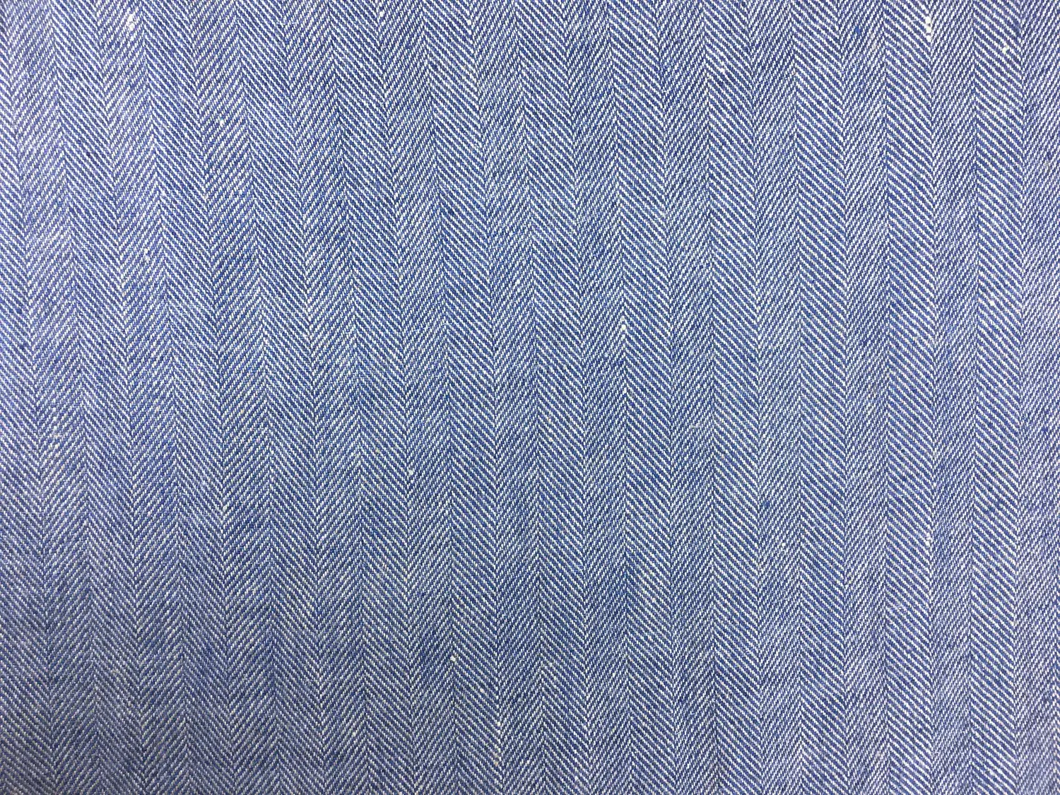 Linen Herringbone in Blue0