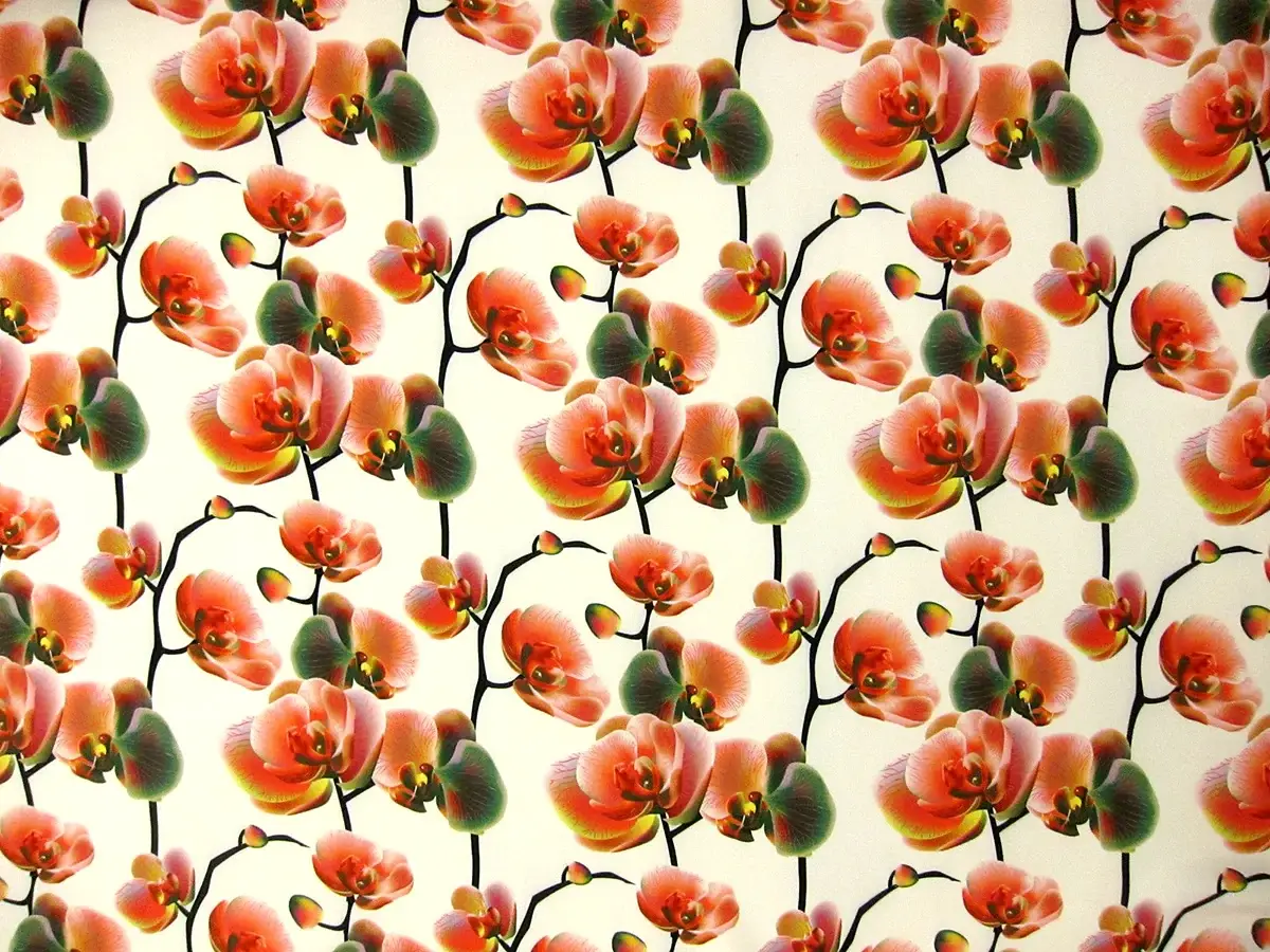 Printed 4Ply Silk Crepe0