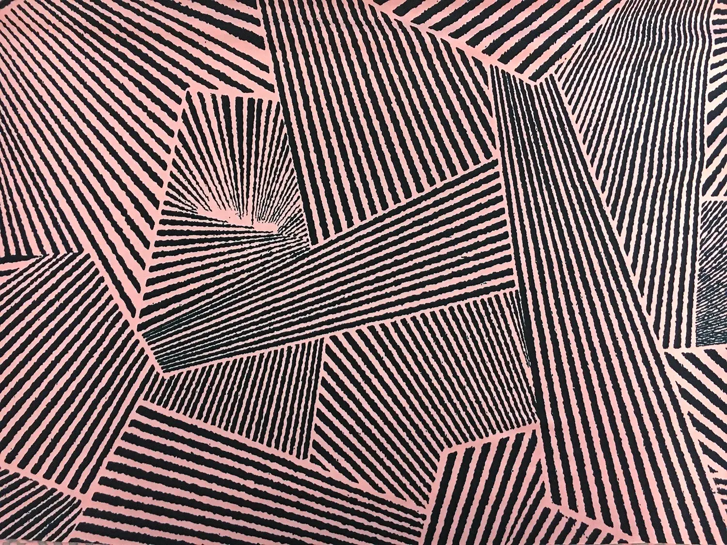 Poly Spandex Jersey Print in Navy and Pink0