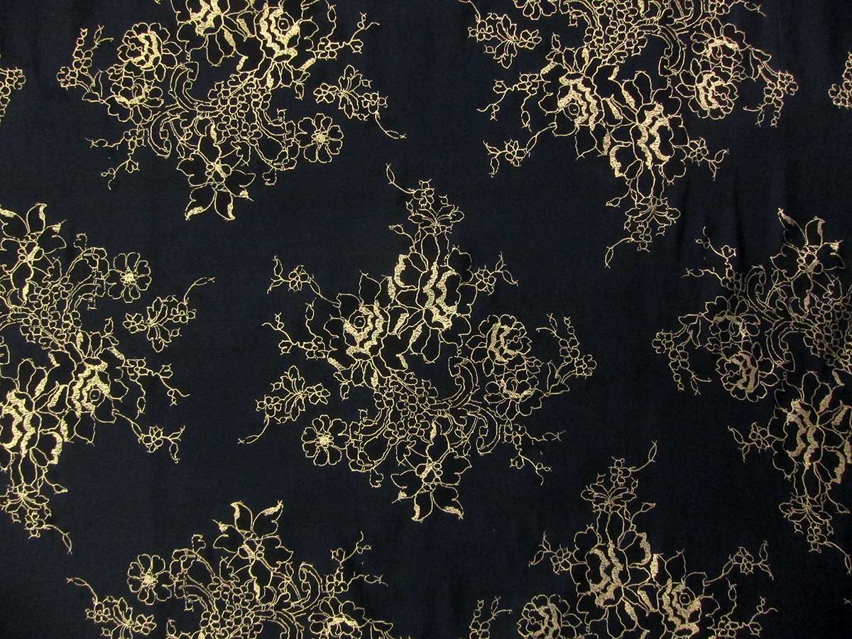 Metallic Hand Painted Silk Organza0