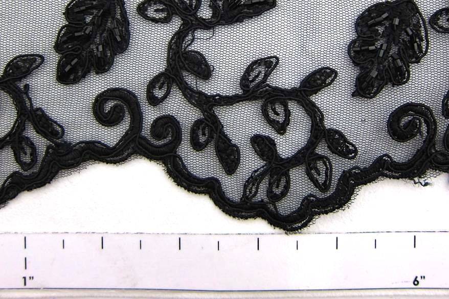 Hand Beaded Embroidered Illusion1