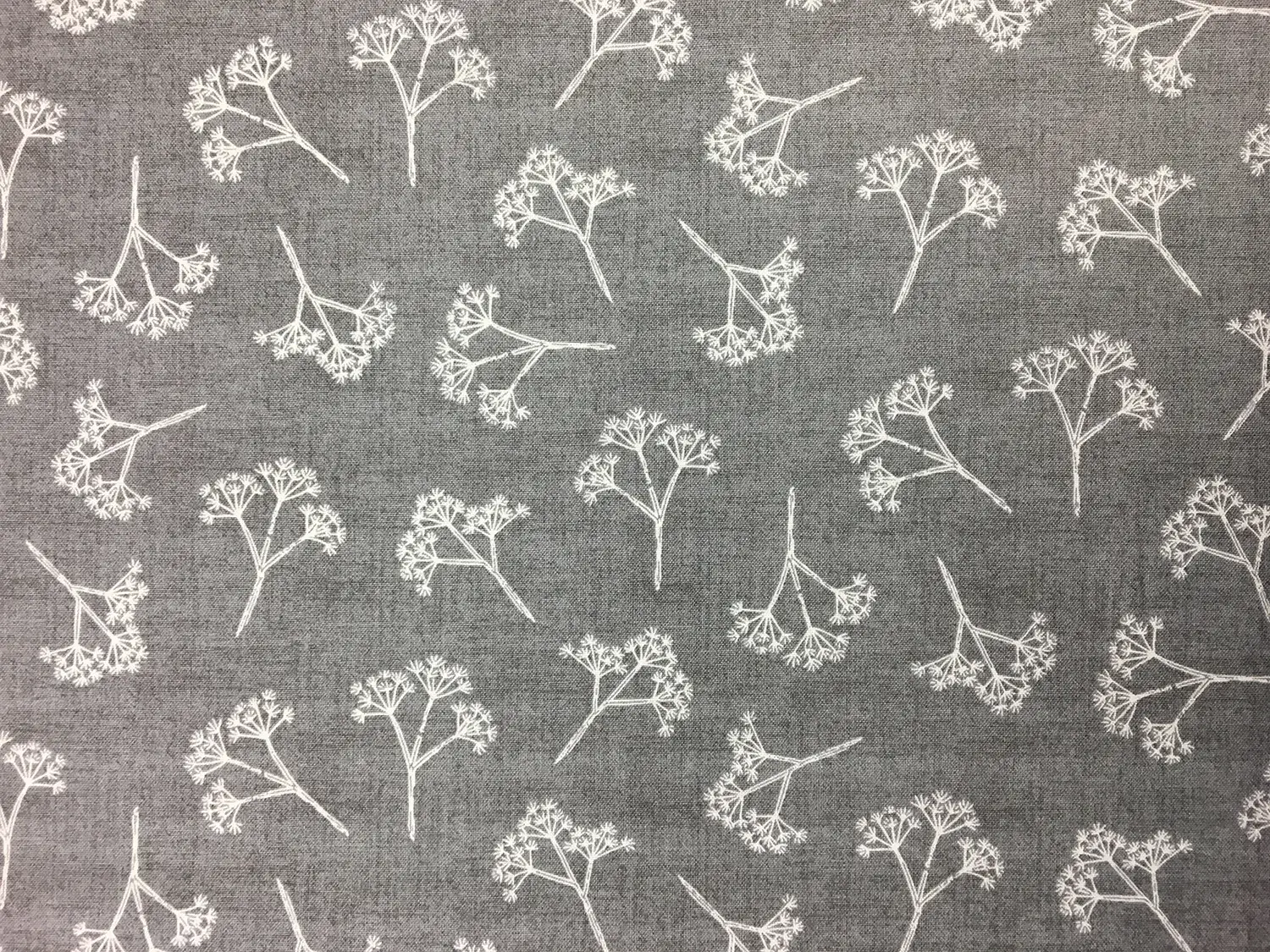 Cotton Broadcloth Print with Baby's Breath 0