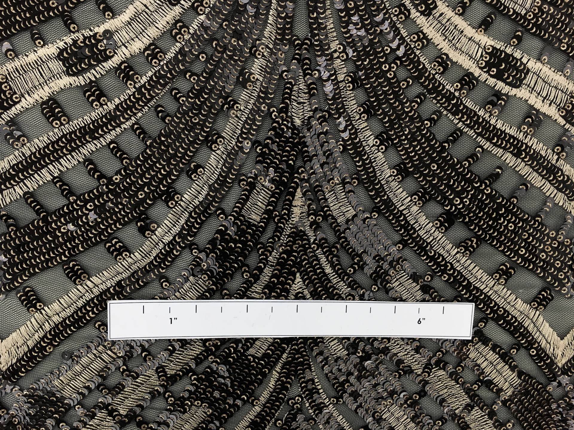 Metallic Embroidery and Sequins on Tulle2